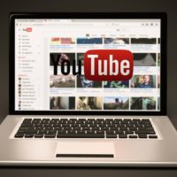 youtube on laptop computer