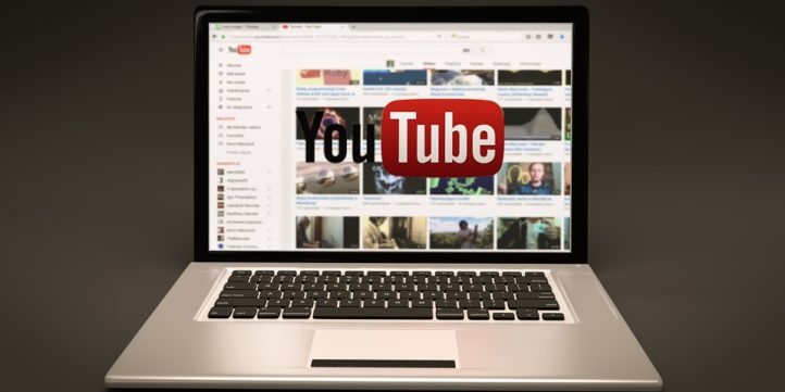 youtube on laptop computer
